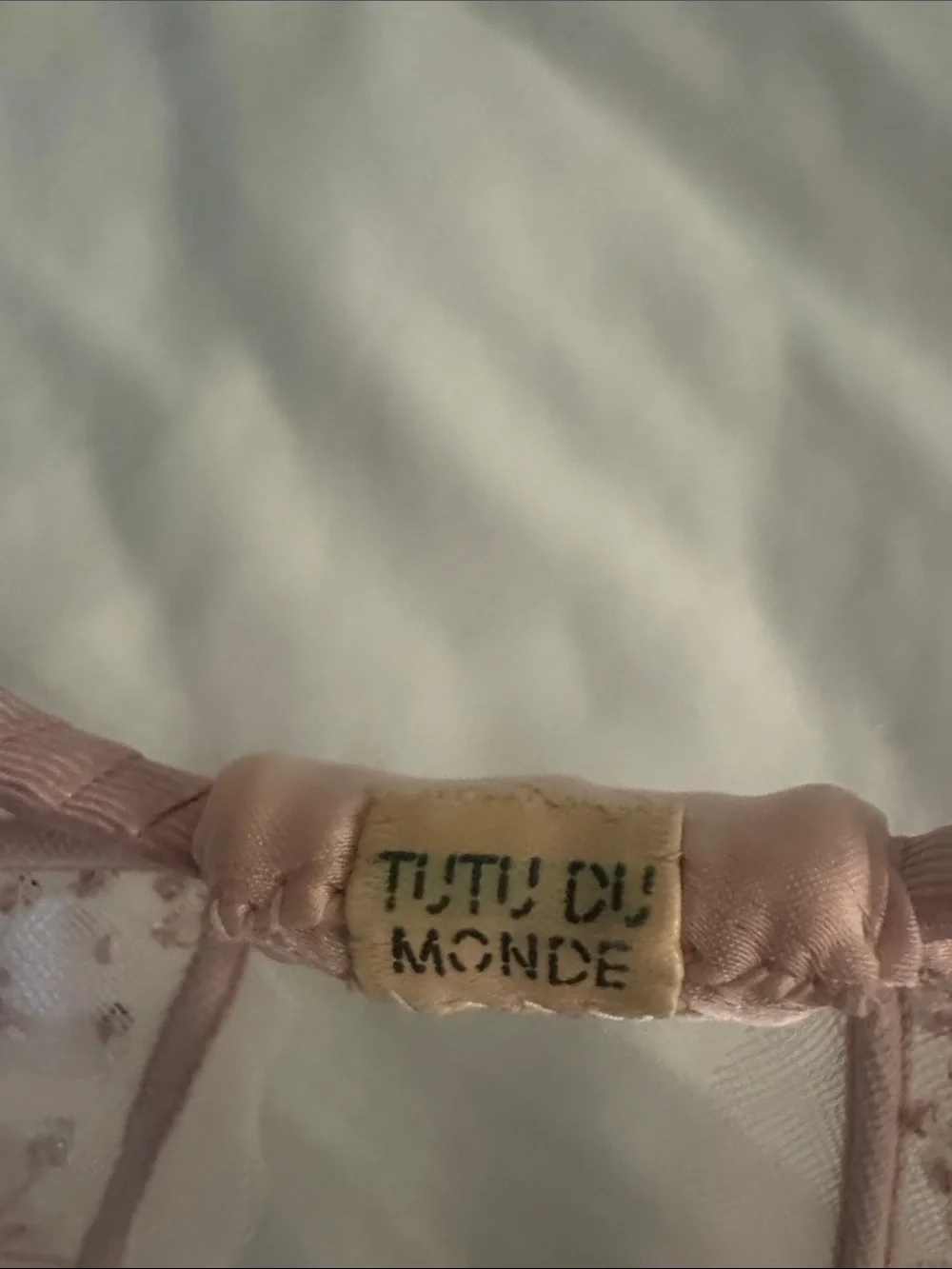 Tutu Du Monde Pale Pink Sequin Floral Bunny Ear Headband